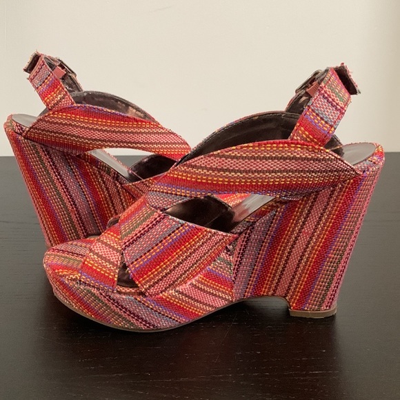 CROMA VINTAGE wedge fabric heel - Picture 8 of 11